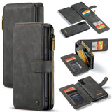 For Samsung Galaxy S22+ Plus Case Wild Horse Texture PU Leather Folio Case, Black | iCoverLover Australia