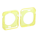 For Apple Watch Series 3, 38-mm Case, Slim TPU Protective Cover, Yellow - iCoverLover Australia