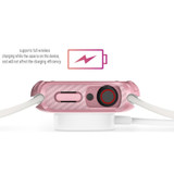 For Apple Watch Series 8, 41-mm Case, Carbon Fibre Texture Cover Pink - iCoverLover Australia