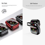 For Apple Watch SE, 40-mm Case, Full Coverage Plating TPU Cover,Red - iCoverLover Australia