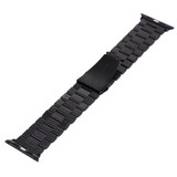 For Apple Watch Series 6, 40-mm Case, Butterfly Stainless Steel Watch Band, Black | iCoverLover.com.au