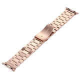 For Apple Watch Series 3, 38-mm Case, Butterfly Stainless Steel Watch Band, Rose Gold | iCoverLover.com.au