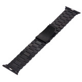 For Apple Watch Series 3, 38-mm Case, Butterfly Stainless Steel Watch Band, Black | iCoverLover.com.au