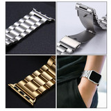 For Apple Watch Series 8, 41-mm Case, Butterfly Stainless Steel Watch Band, Silver | iCoverLover.com.au