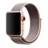 For Apple Watch Series 1, 38-mm Case, Simple Nylon Sports Watch Strap, Touch Fastener, Pink | iCoverLover.com.au