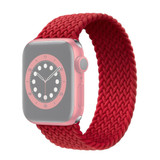 For Apple Watch SE, 44-mm Case, Nylon Woven Watchband Size Large, Red | iCoverLover.com.au