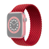 For Apple Watch Series 6, 44-mm Case, Nylon Woven Watchband Size Large, Red | iCoverLover.com.au