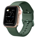 For Apple Watch Series 7, 41-mm Case, Pin Buckle Silicone Watch Strap, Clover | iCoverLover.com.au