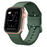For Apple Watch Series 3, 38-mm Case, Pin Buckle Silicone Watch Strap, Clover | iCoverLover.com.au
