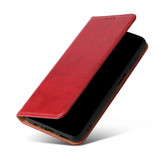 Samsung Galaxy S23 FE Case - Red Leather Wallet & Flip Cover