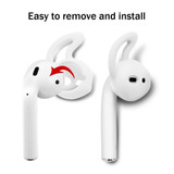 For AirPods 2nd Gen Case, Silicone Protective Cover, Snap Hook & Ear Clips, Yellow | iCoverLover Australia