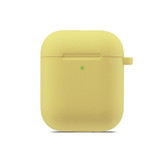 For AirPods 2nd Gen Case, Silicone Protective Cover, Snap Hook & Ear Clips, Yellow | iCoverLover Australia
