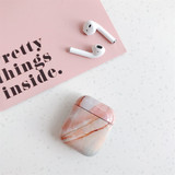 For AirPods 2nd Gen Case, Marble Pattern Protective Cover, Orange | iCoverLover Australia
