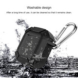 For AirPods 1st Gen Case, Armor Silicone Protective Cover, Carabiner, Black | iCoverLover Australia