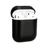 For AirPods 1st Gen Case, Genuine Leather Protective Cover, Black, Snap Hook | iCoverLover Australia