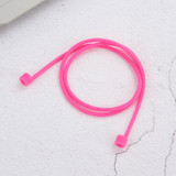 For AirPods 1st Gen Neck Strap, Anti-Lost 60-cm Silicone Cable Line, Magenta | iCoverLover Australia