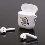 For AirPods 1st Gen, Protective TPU Box, Snap Hook, "Eat, Drink & Be Merry" | iCoverLover Australia