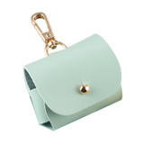For AirPods Pro 2nd Gen Case, Protective PU Leather Cover, Snap Hook, Green | iCoverLover Australia