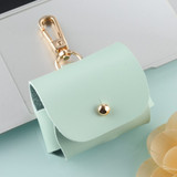 For AirPods Pro 2nd Gen Case, Protective PU Leather Cover, Snap Hook, Green | iCoverLover Australia