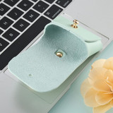 For AirPods Pro 2nd Gen Case, Protective PU Leather Cover, Snap Hook, Green | iCoverLover Australia