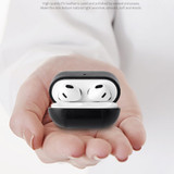 For AirPods 3 Case, PU Leather Smooth Texture, Protective Cover, Black | iCoverLover AU