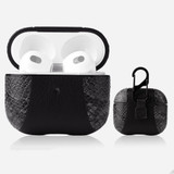 For AirPods 3 Case, PU Leather Snakeskin Texture, Protective Cover, Gray | iCoverLover AU