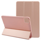 For iPad Pro 11-inch (M4) Case, 3-Fold Folio PU Leather Cover,Rose Gold | iCoverLover.com.au
