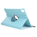 For iPad Air 13-inch (M2) Case, Rotatable Folio PU Leather Lychee Cover, Stand, Sky Blue | iCoverLover.com.au