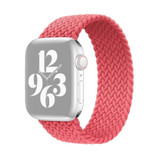 For Apple Watch Series 7, 45-mm Case, Nylon Woven Watchband Size Medium, Pink | iCoverLover.com.au