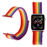 For Apple Watch Series 6, 44-mm Case, Simple Nylon Sports Watch Strap, Touch Fastener, Colour | iCoverLover.com.au