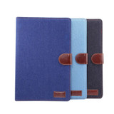 Samsung Galaxy Tab S7+ Plus (2020) (T970) Case, Denim Texture PU Leather Wallet Cover, Stand, Card & Photo Slots, Sleep/Wake-up Function | icoverlover.com.au | Tablet Cases