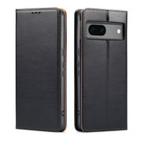 Google Pixel 8a Leather Flip Wallet Folio Case - Black | Premium Protection & Style