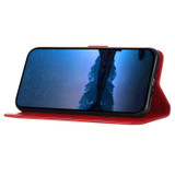 For Google Pixel 8a Case, Butterfly Embossed Folio PU Leather Wallet Cover, Red | iCoverLover.com.au