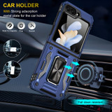 For Samsung Galaxy Z Flip6 5G Case - Sliding Camera Shield, Magnetic Holder, Protective Cover, Purple, Navy Blue | iCoverLover.com.au