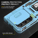 For Samsung Galaxy Z Fold6 5G Case - Sliding Camera Shield, Magnetic Holder, Protective Cover, Purple, Light Blue | iCoverLover.com.au