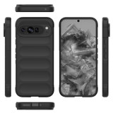 For Google Pixel 9 Pro XL 5G Case, Wavy Shield, Durable TPU Flannel Protective Cover, Black | iCoverLover.com.au