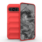 For Google Pixel 9 Pro XL 5G Case, Wavy Shield, Durable TPU Flannel Protective Cover, Red | iCoverLover.com.au