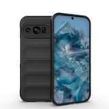 For Google Pixel 9 Pro 5G Case, Wavy Shield, Durable TPU Flannel Protective Cover, Black | iCoverLover.com.au