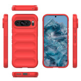 For Google Pixel 9 Pro 5G Case, Wavy Shield, Durable TPU Flannel Protective Cover, Red | iCoverLover.com.au