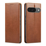 Google Pixel 9 Leather Flip Wallet Folio Case - Brown | Premium Protection & Style