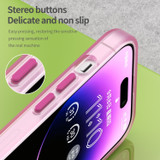 For iPhone 16 Pro Case, Frosted Translucent MagSafe Compatible Cover, Pink | iCoverLover.com.au