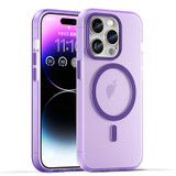 For iPhone 16 Pro Case, Frosted Translucent MagSafe Compatible Cover, Dark Purple | iCoverLover.com.au