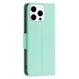 For iPhone 16 Pro Case, Lychee Texture Folio PU Leather Wallet Cover, Green | iCoverLover.com.au