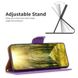 For iPhone 16 Pro Case, Lychee Texture Folio PU Leather Wallet Cover, Purple | iCoverLover.com.au