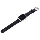 For Apple Watch Series 10, 46-mm Case, Cowhide Genuine Leather Strap, Black | iCoverLover.com.au