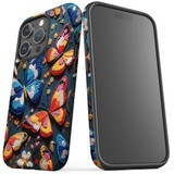 For iPhone 15 Pro Max Case Tough Protective Cover, Embroidered Butterflies | Protective Covers | iCoverLover Australia