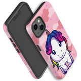 For iPhone 14 Pro Max, 14 Pro, 14 & Older Case, Protective Cover, Cute Unicorn | Protective Cases | iCoverLover.com.au