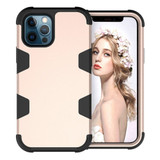 For iPhone 12 / 12 Pro Case Protective Armored 3-Layer Cover,Gold & Black | Protective iPhone Cases | icoverlover.com.au
