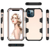 For iPhone 12 / 12 Pro Case Protective Armored 3-Layer Cover,Gold & Black | Protective iPhone Cases | icoverlover.com.au