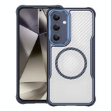 For Samsung Galaxy S24 FE 5G Case, Carbon Textured MagSafe Compatible Cover, Blue | iCoverLover.com.au